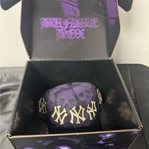Purple Skull Design Hat